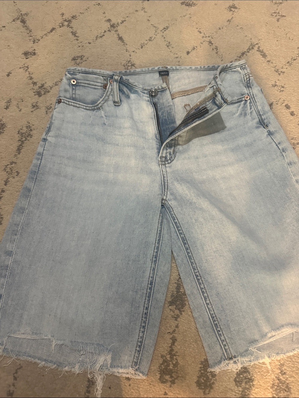 American Eagle Outfitters Light Blue Denim Jean Shorts
